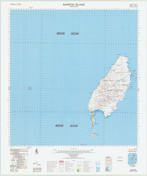 1956 Barrow Island 1 100k Topographic Map