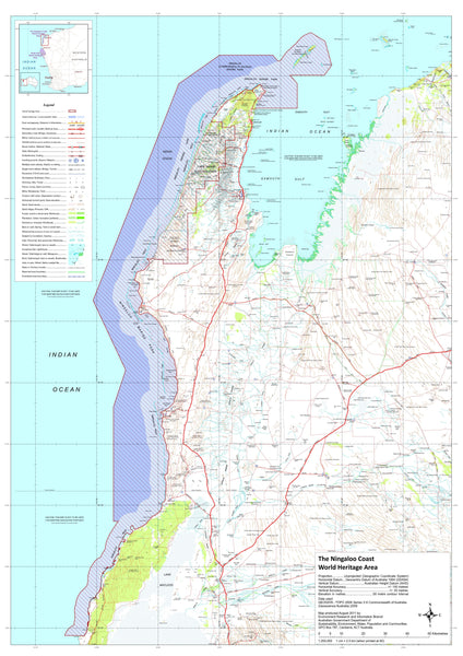 Ningaloo Reef Wall Map