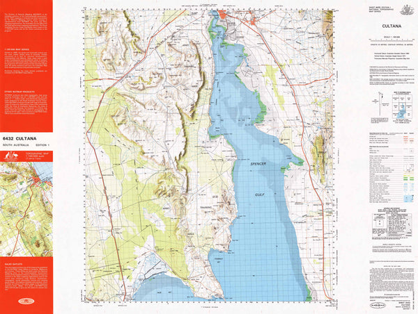 6432 Cultana 1:100k Topographic Map