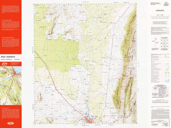 6433 Augusta 1:100k Topographic Map