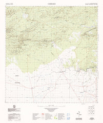 6460 Carrara 1:100k Topographic Map