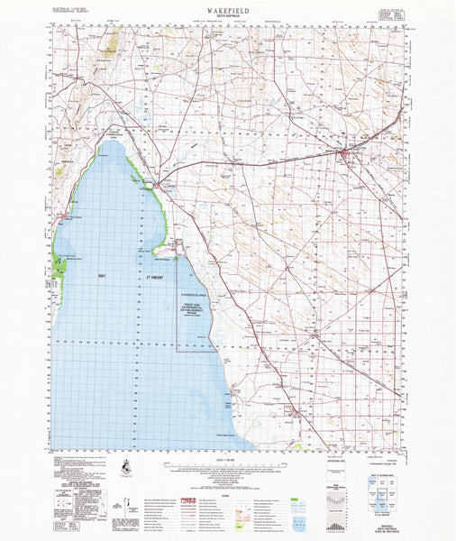 6529 Wakefield 1:100k Topographic Map