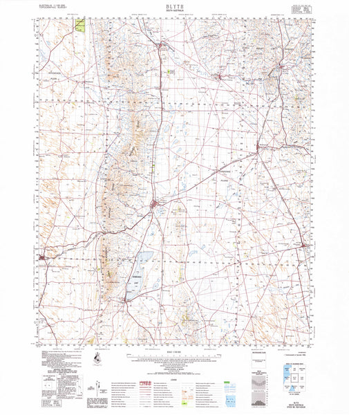 6530 Blyth 1:100k Topographic Map