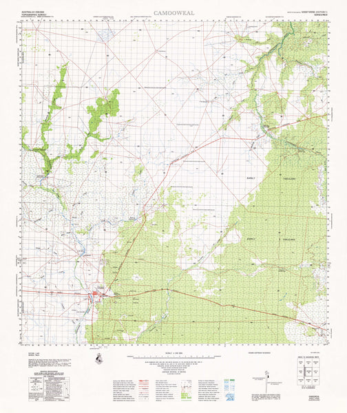 6558 Camooweal 1:100k Topographic Map