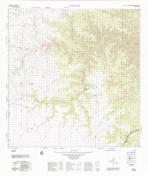 6559 Norfolk 1:100k Topographic Map