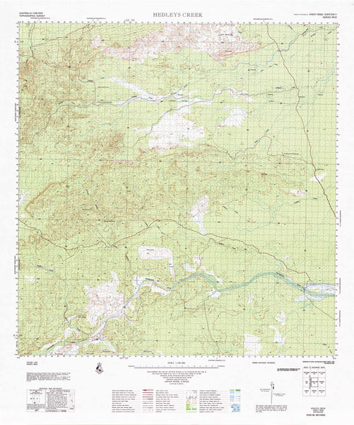 6562 Hedleys Creek 1:100k Topographic Map