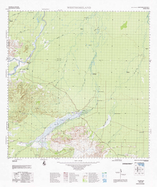 6563 Westmoreland 1:100k Topographic Map