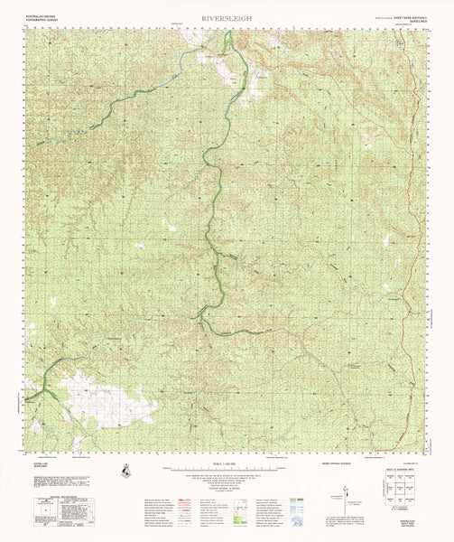 6659 Riversleigh 1:100k Topographic Map