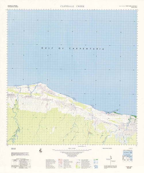 6664 Cliffdale Creek 1:100k Topographic Map