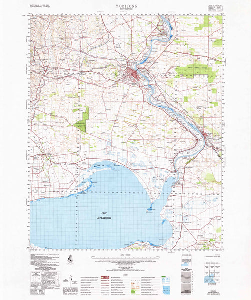 6727 Mobilong 1:100k Topographic Map