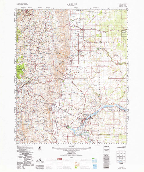 6728 Mannum 1:100k Topographic Map