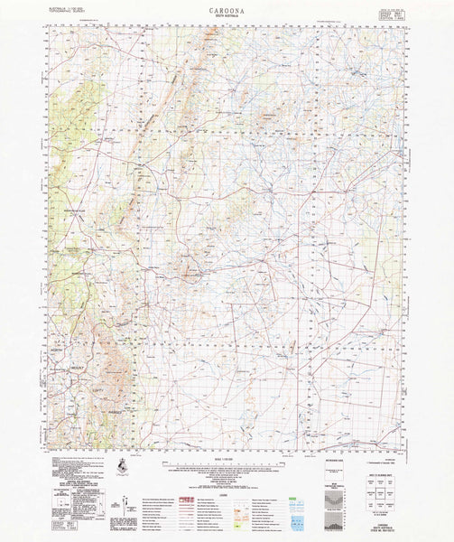 6731 Caroona 1:100k Topographic Map