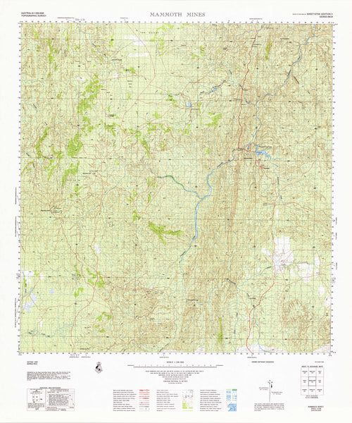 Buy 6758 Mammoth Mines 1:100k Topographic Map