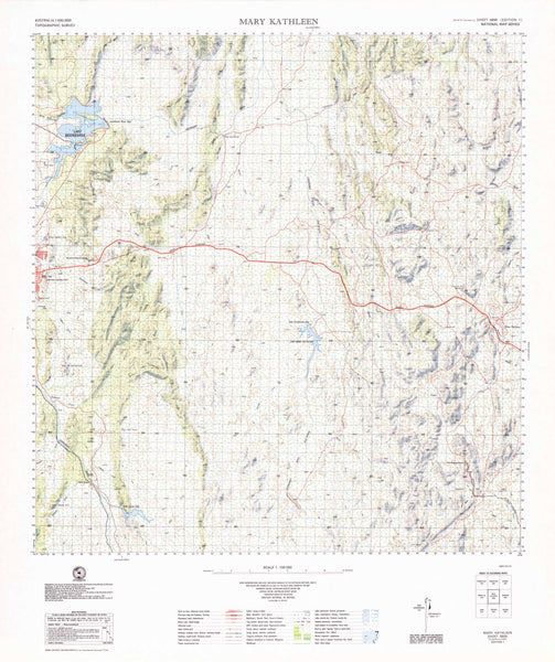 Buy 6856 Mary Kathleen 1:100k Topographic Map