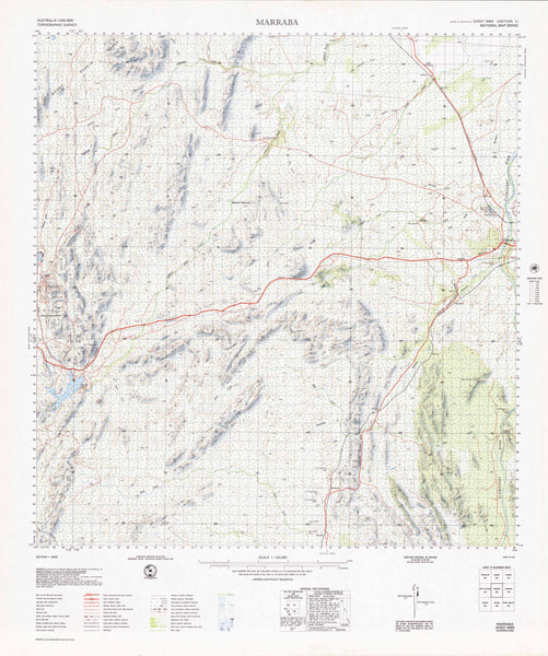 6956 Marraba 1:100k Topographic Map