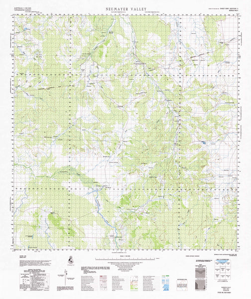 Buy 6961 Neumayer Valley 1:100k Topographic Map