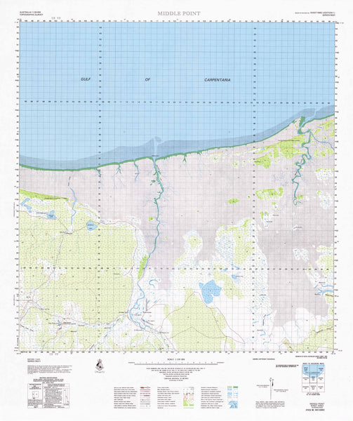 6962 Middle Point 1:100k Topographic Map