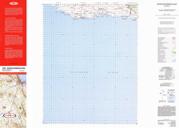 7021 Northumberland 1:100k Topographic Map