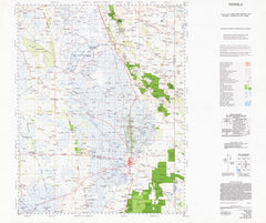 7023 Penola 1:100k Topographic Map