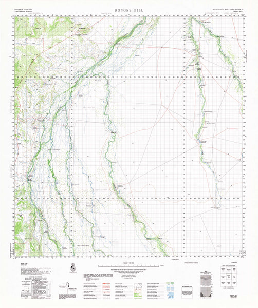 Buy 7060 Donors Hill 1:100k Topographic Map