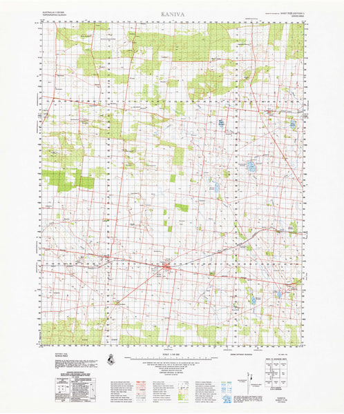 7125 Kaniva 1:100k Topographic Map