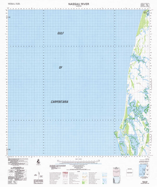 7166 Nassau River 1:100k Topographic Map