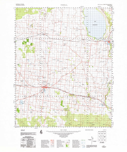 7225 Nhill 1:100k Topographic Map