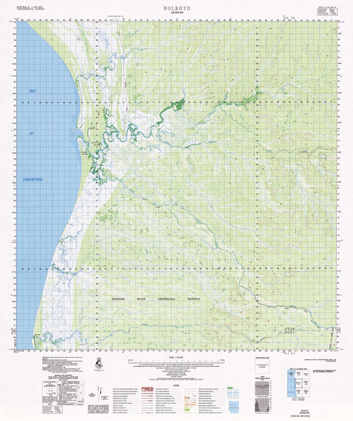 Buy 7269 Holroyd 1:100k Topographic Map