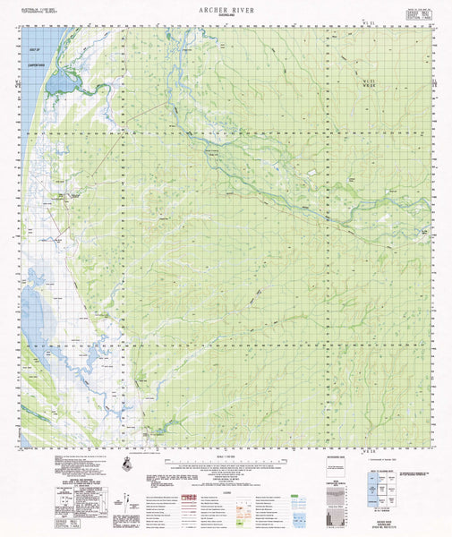 Buy 7270 Archer River 1:100k Topographic Map