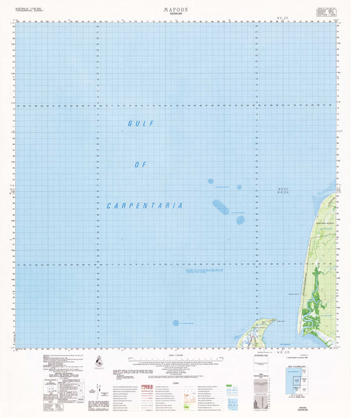 7274 Mapoon 1:100k Topographic Map