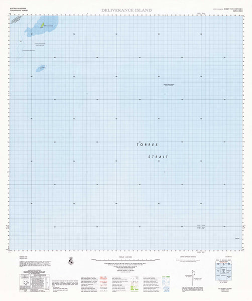 7278 Deliverance Island 1:100k Topographic Map