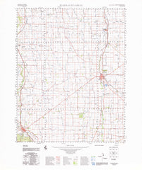 7325 Warracknabeal 1:100k Topographic Map