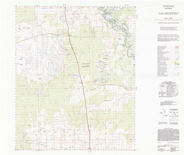 7328 Nowingi 1:100k Topographic Map