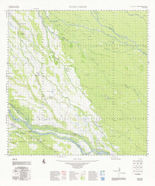 7363 Echo Creek 1:100k Topographic Map