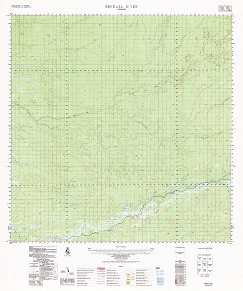 7369 Kendall River 1:100k Topographic Map