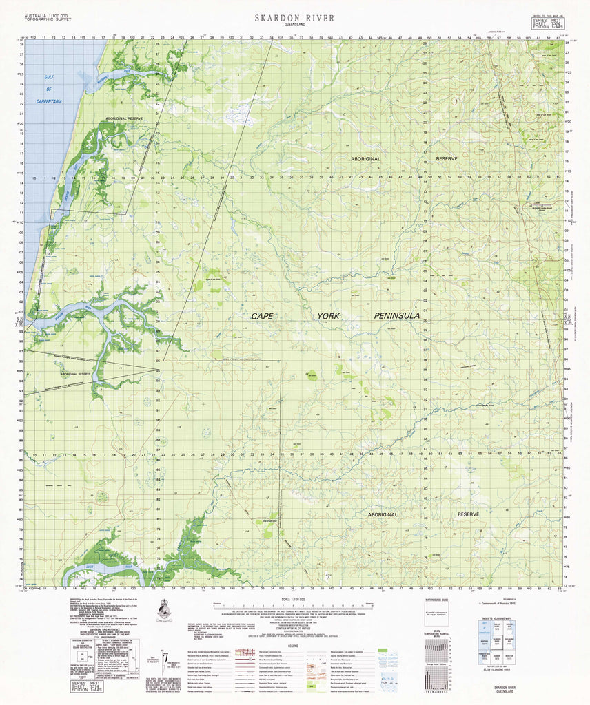 Buy 7374 Skardon River 1:100k Topographic Map