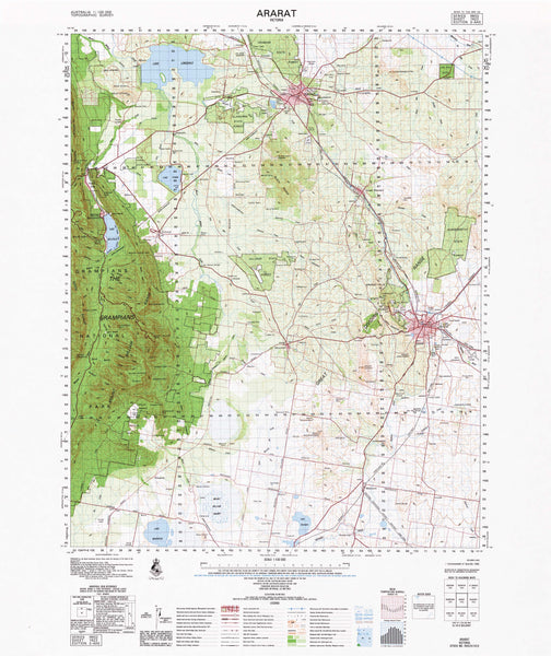 7423 Ararat 1:100k Topographic Map