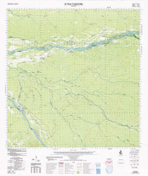 7462 Strathmore 1:100k Topographic Map