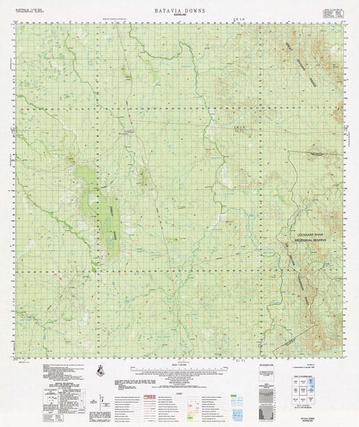 7472 Batavia Downs 1:100k Topographic Map