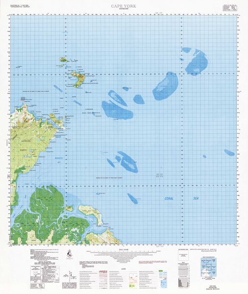 7476 Cape York 1:100k Topographic Map