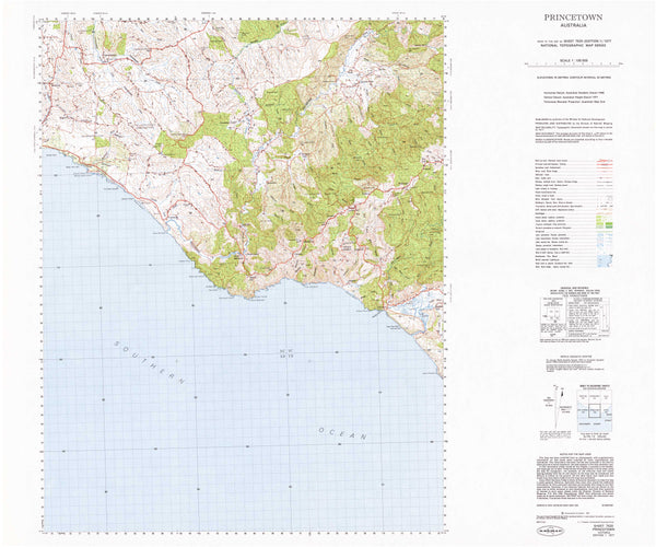 7520 Princetown 1:100k Topographic Map