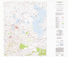 7521 Corangamite 1:100k Topographic Map