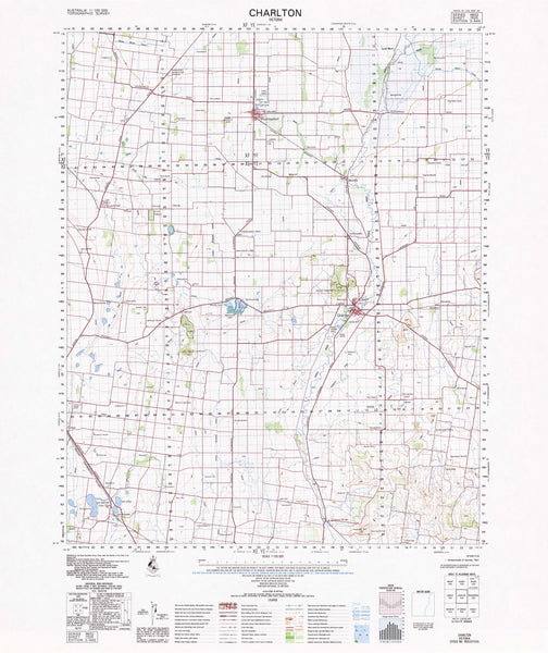 7525 Charlton 1:100k Topographic Map