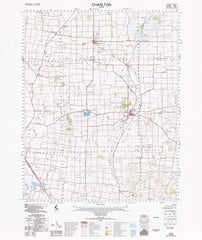 7525 Charlton 1:100k Topographic Map