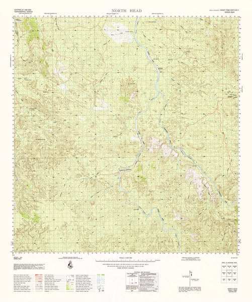 7560 North Head 1:100k Topographic Map