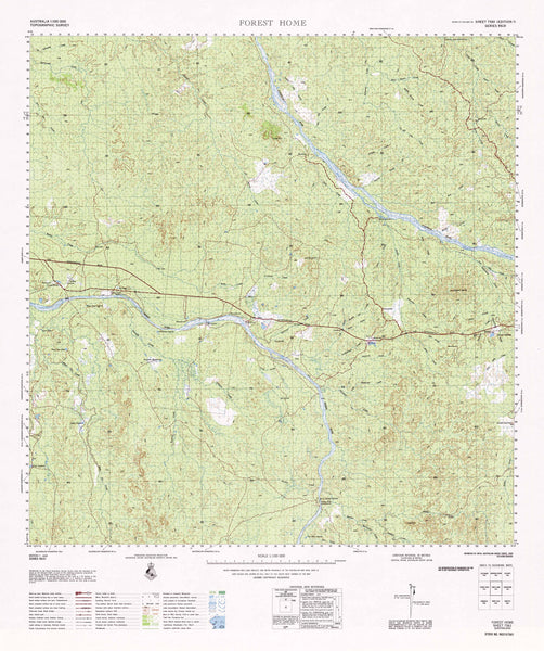 7561 Forest Home 1:100k Topographic Map