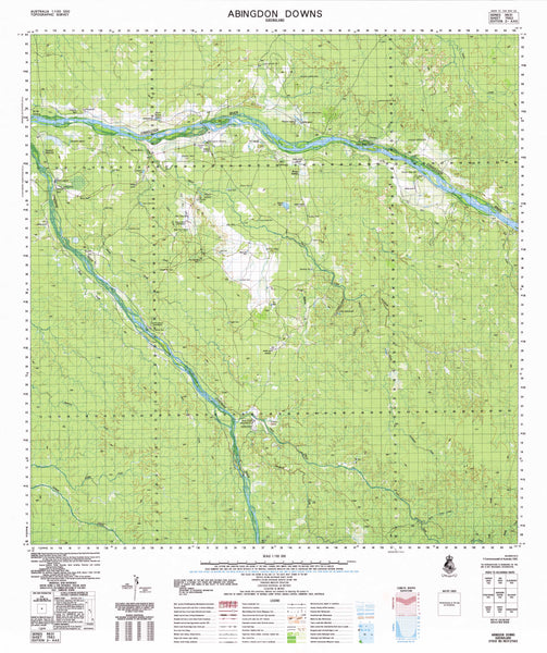 7562 Abingdon Downs 1:100k Topographic Map