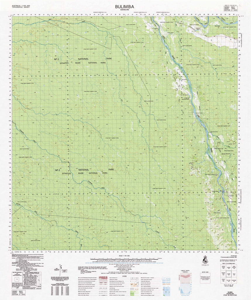 Buy 7564 Bulimba 1:100k Topographic Map