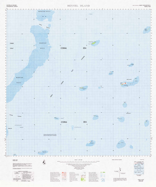 7578 Rennel Island 1:100k Topographic Map