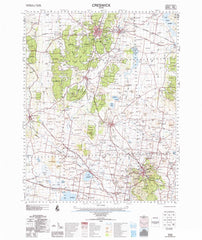 7623 Creswick 1:100k Topographic Map